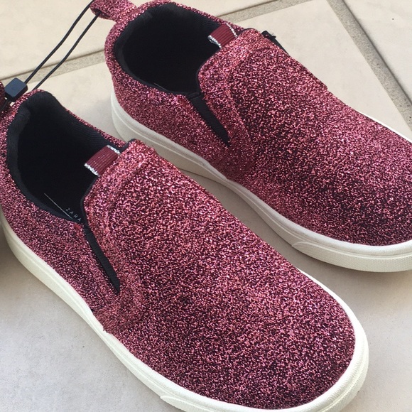Zara Other - Zara Kids slip On footwear -metallic pink